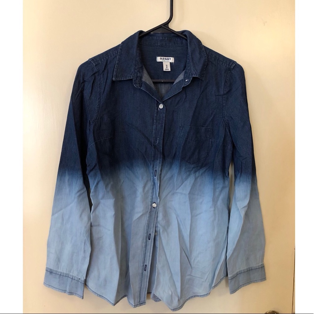 Ombré Chambray Button Down.